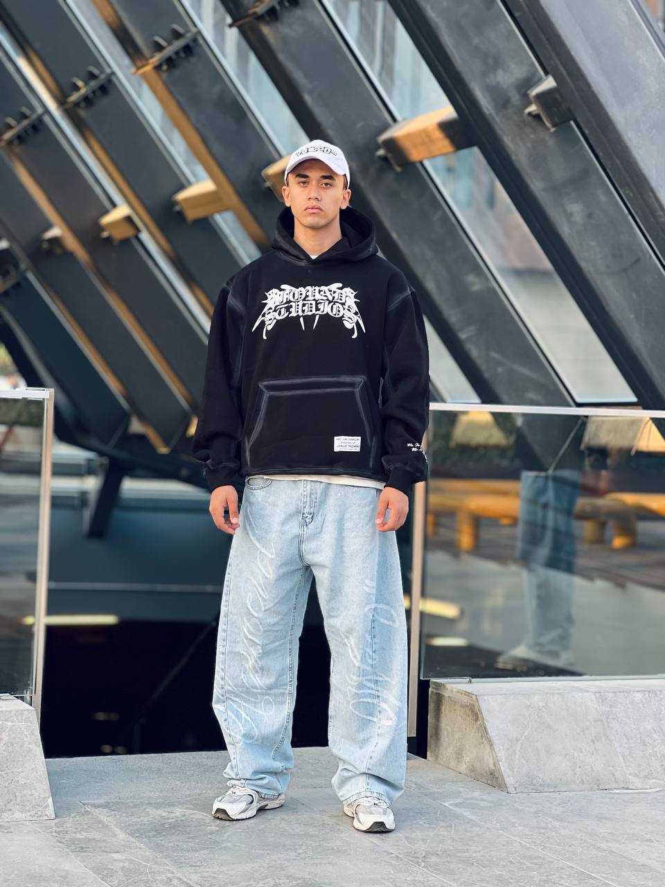 Oversized black hoodie