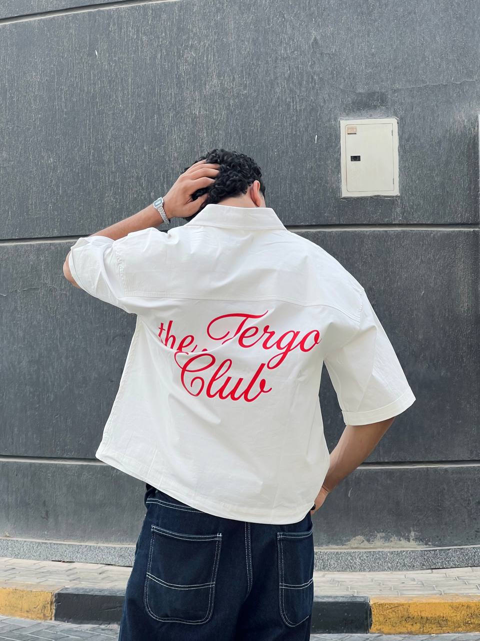 White boxy shirt