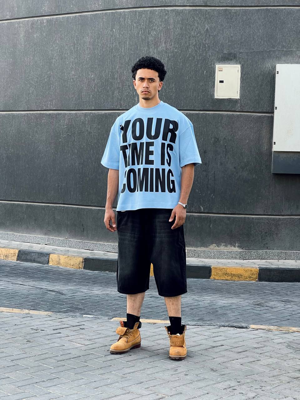 Oversized baby blue t-shirt
