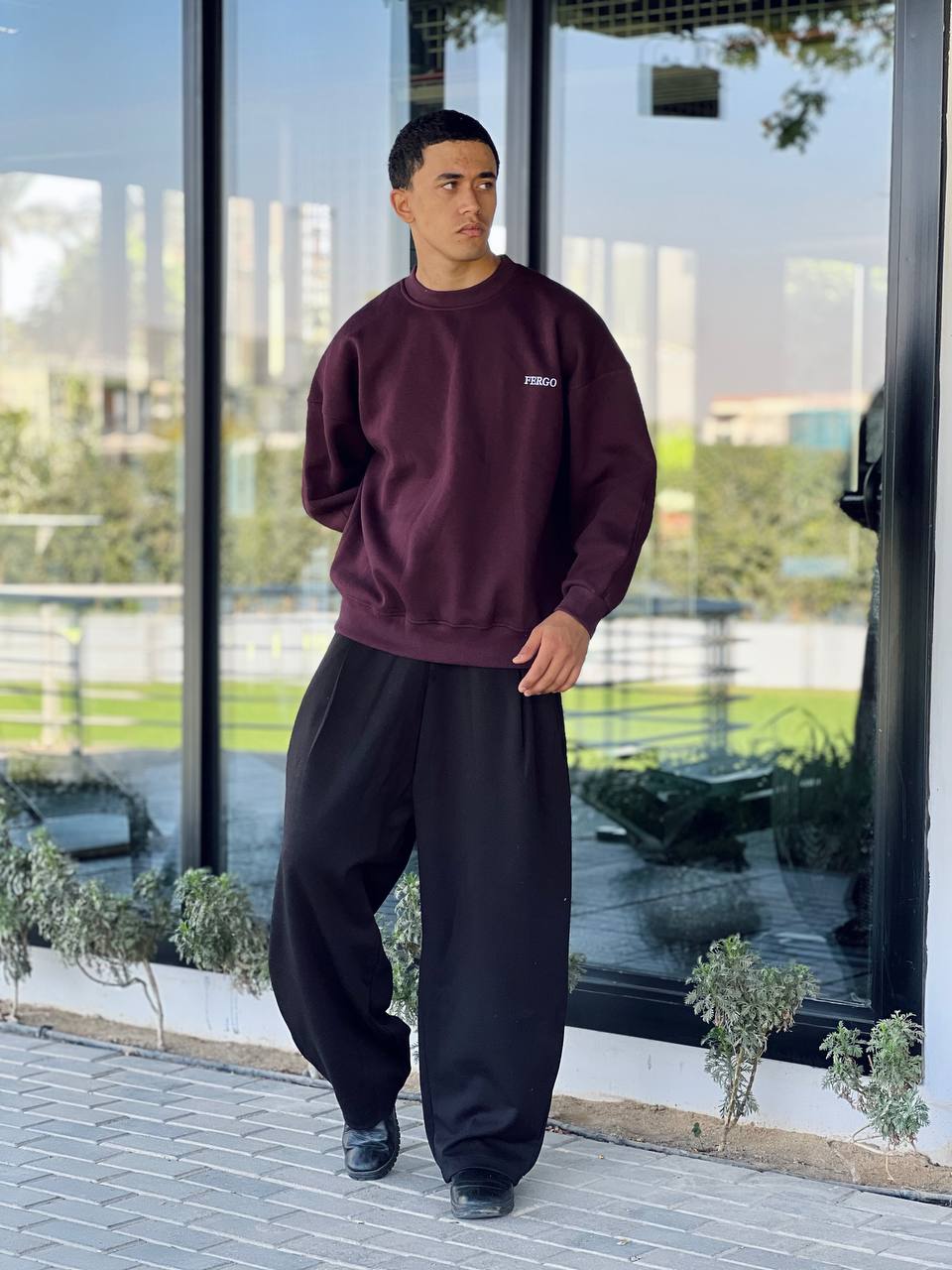 Burgundy Crewneck