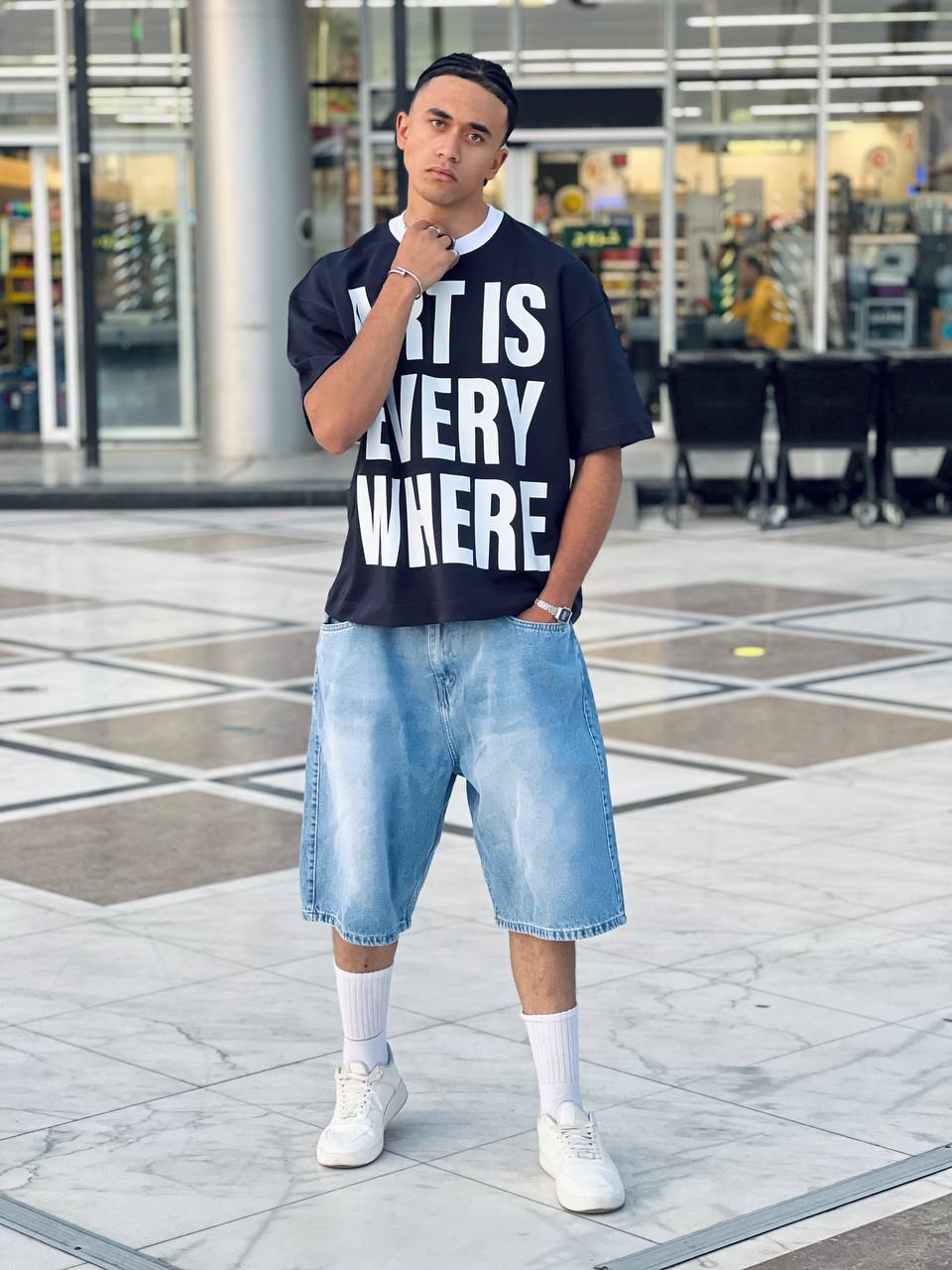 Oversized Navy T-shirt