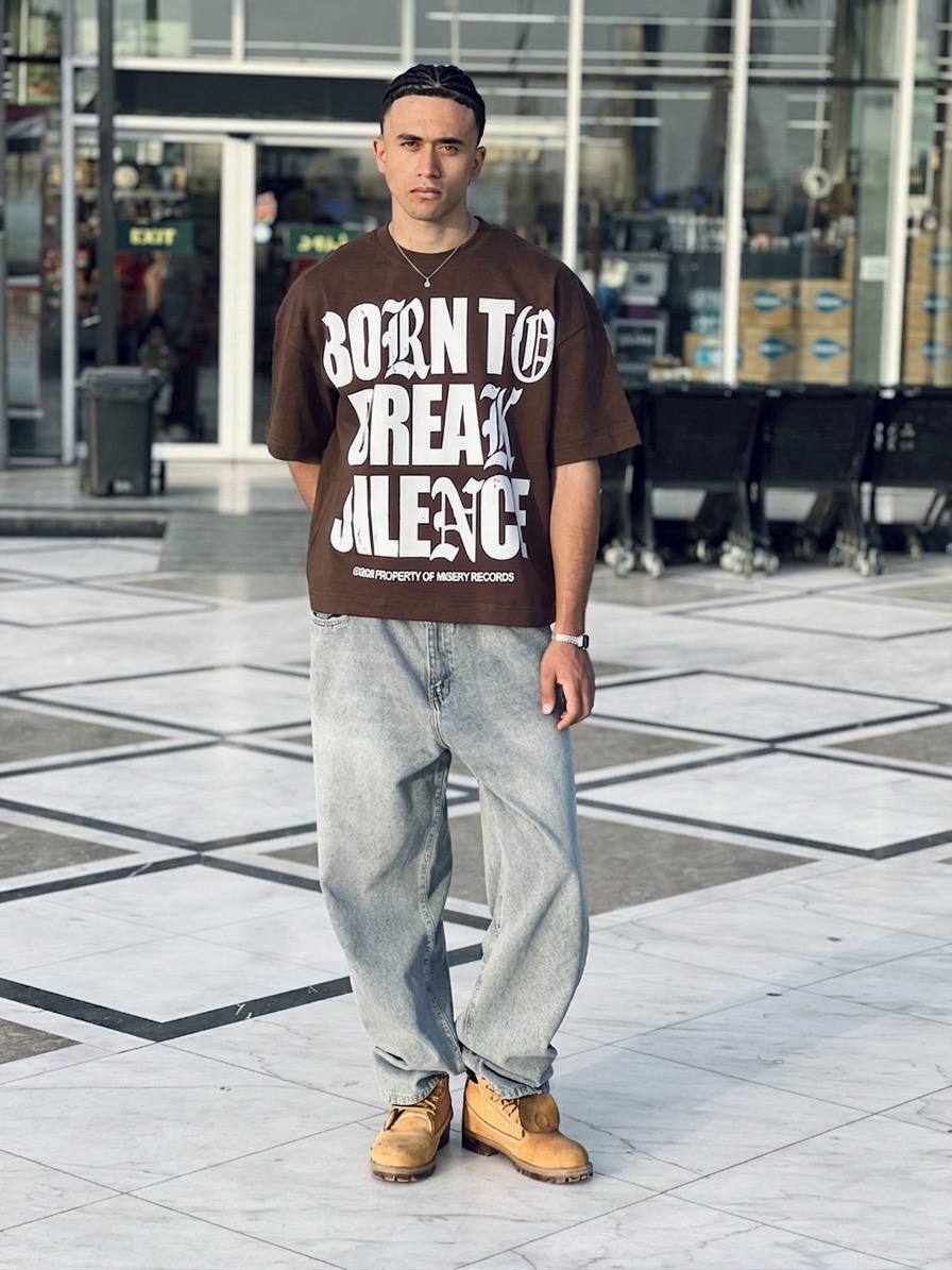 Oversize Marron T-shirt