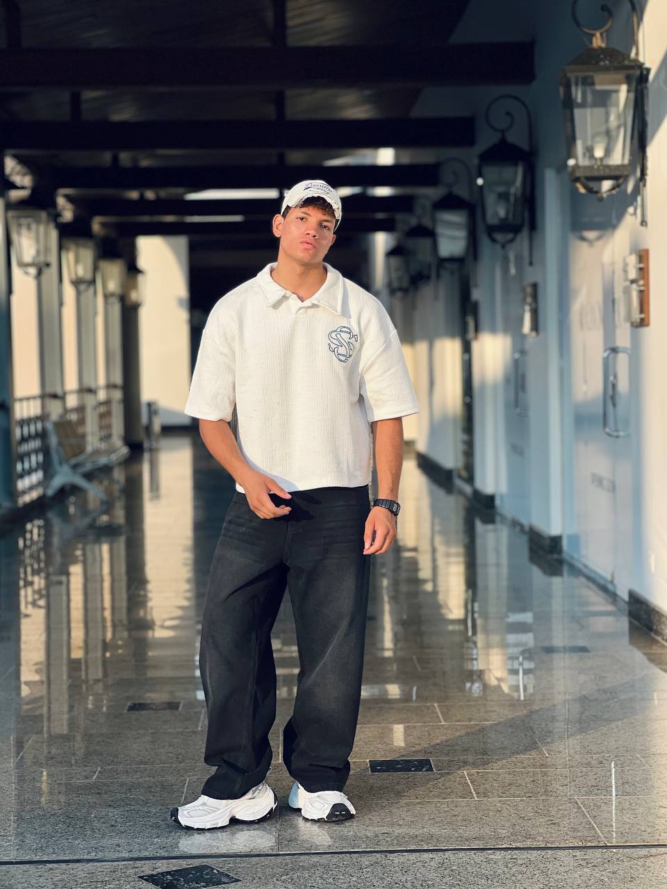 White T-Shirt Polo
