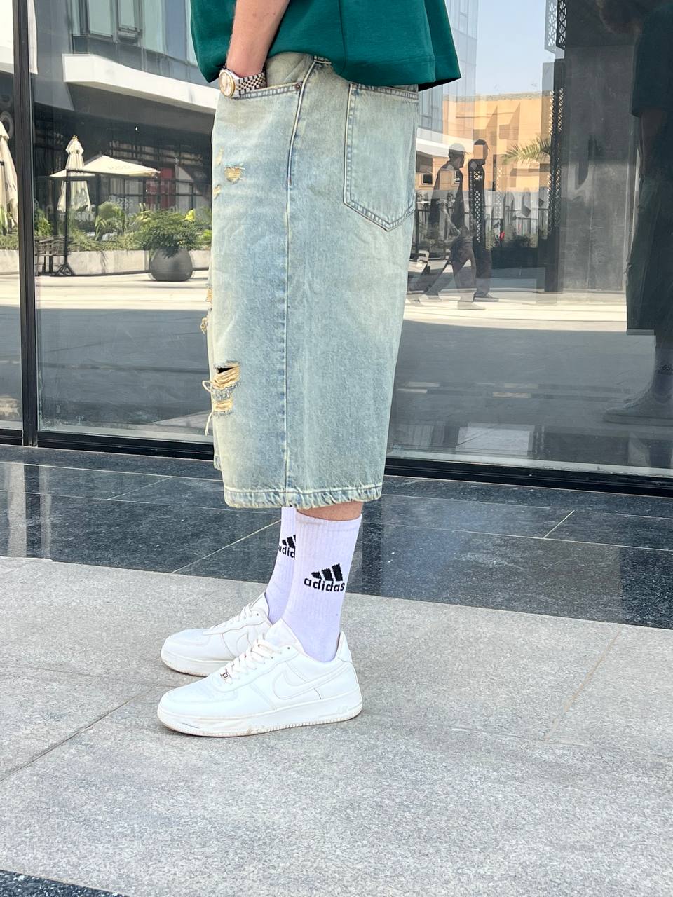 dirty washed jorts