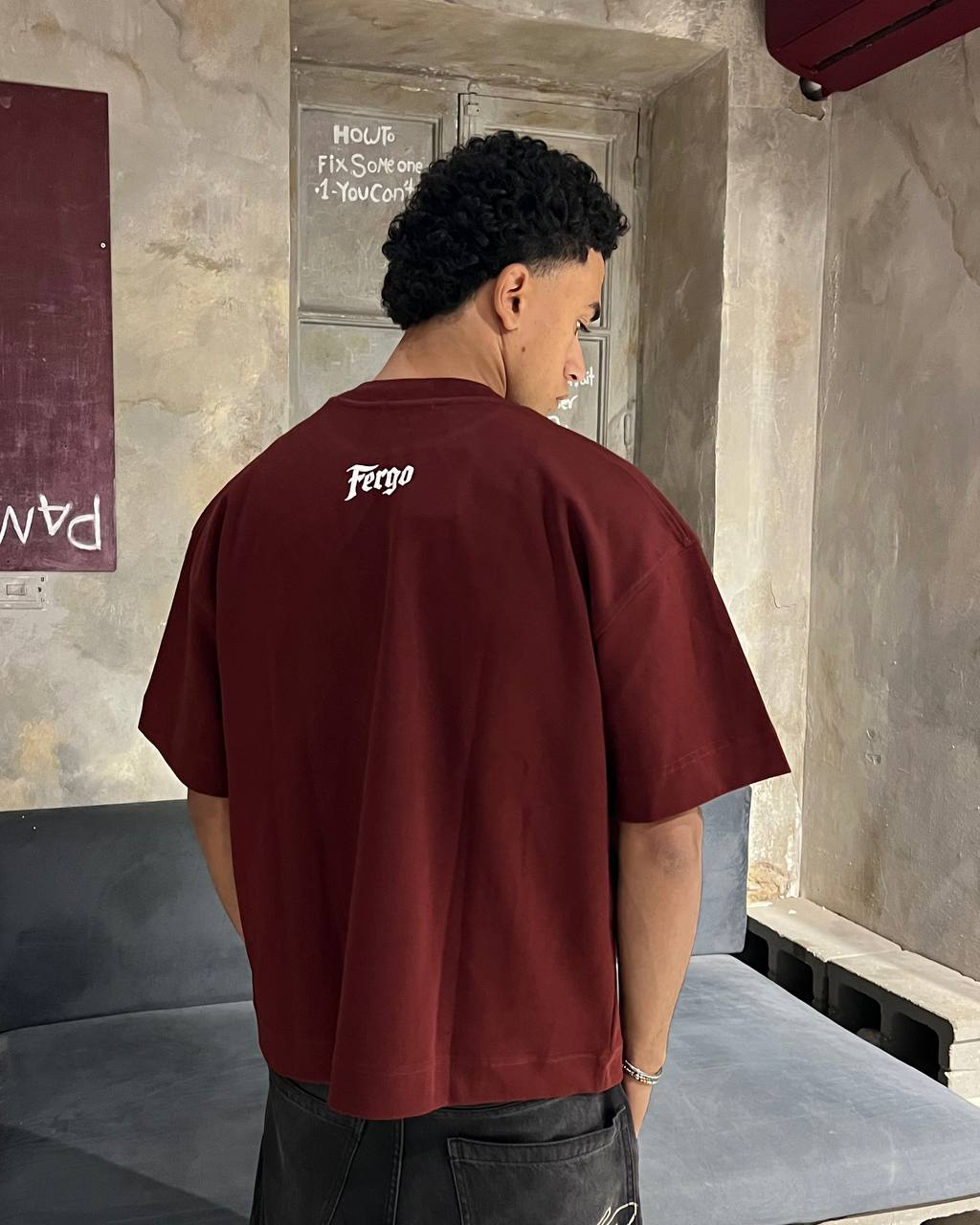 Oversized Marron t-shirt