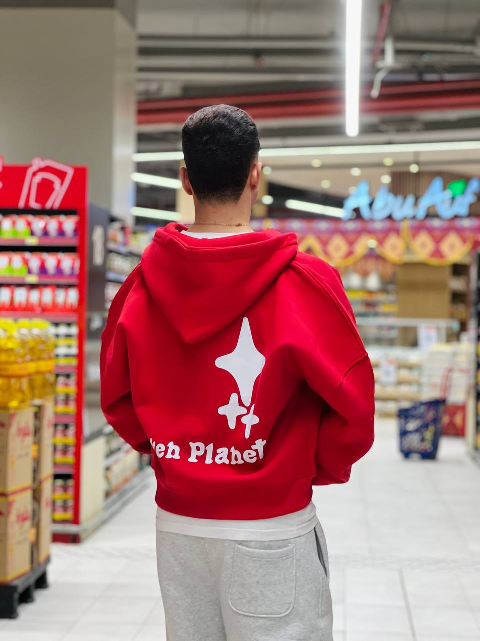 oversized red zipper