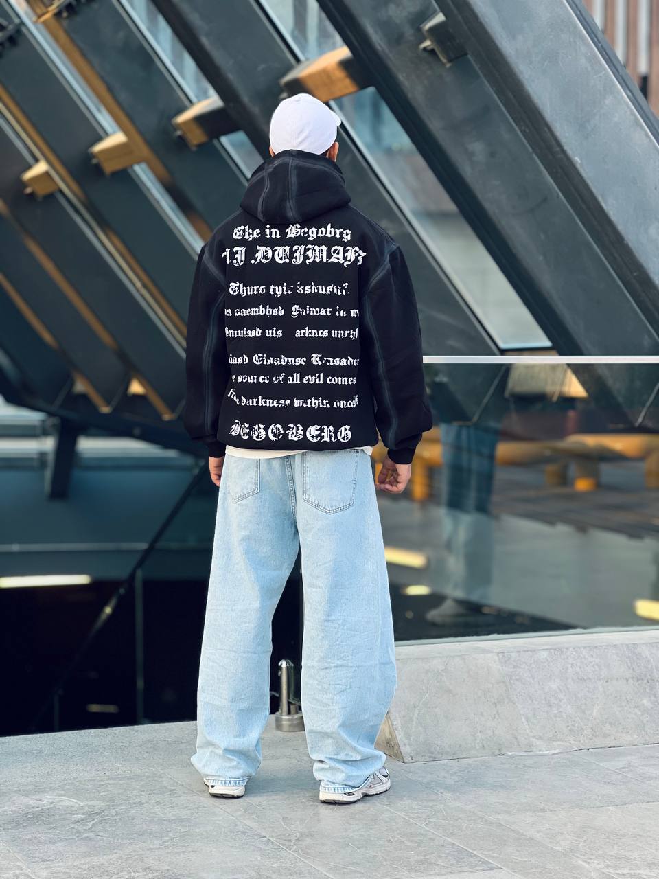 Oversized black hoodie