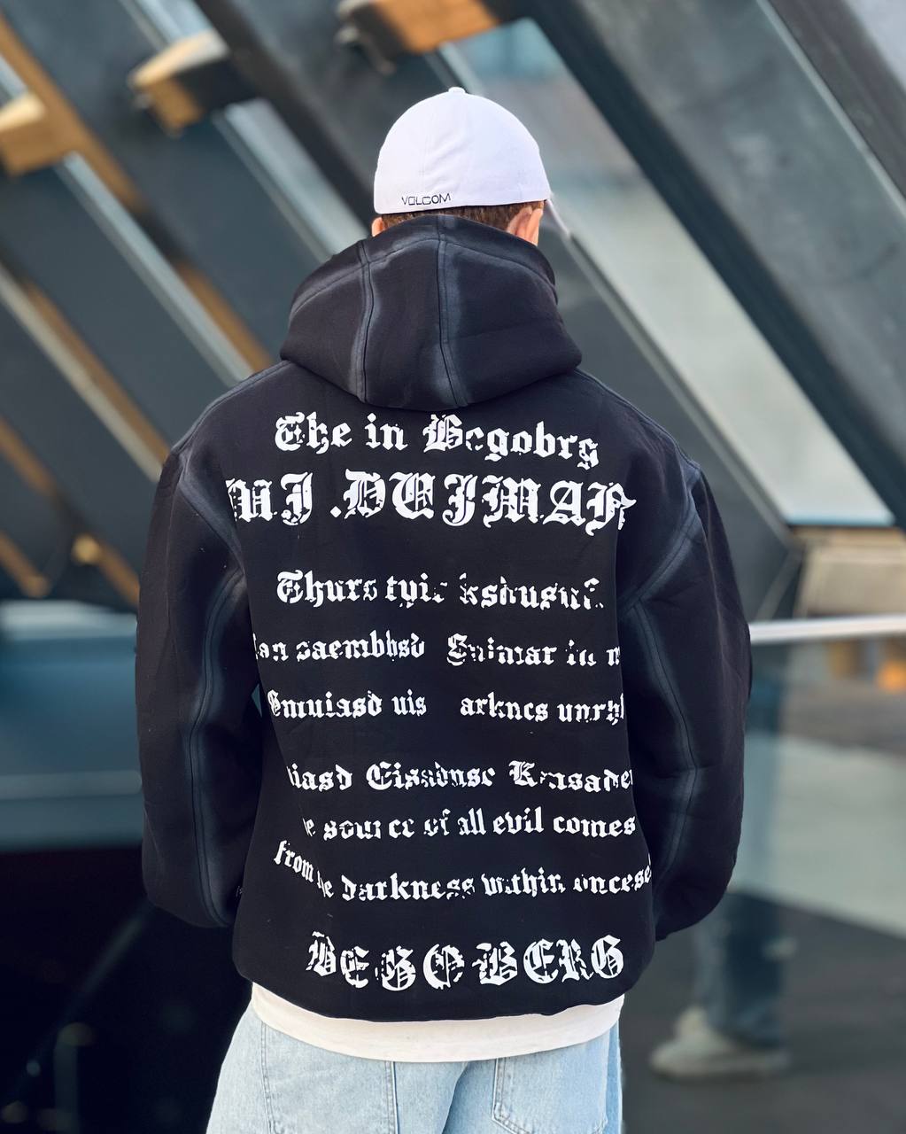 Oversized black hoodie