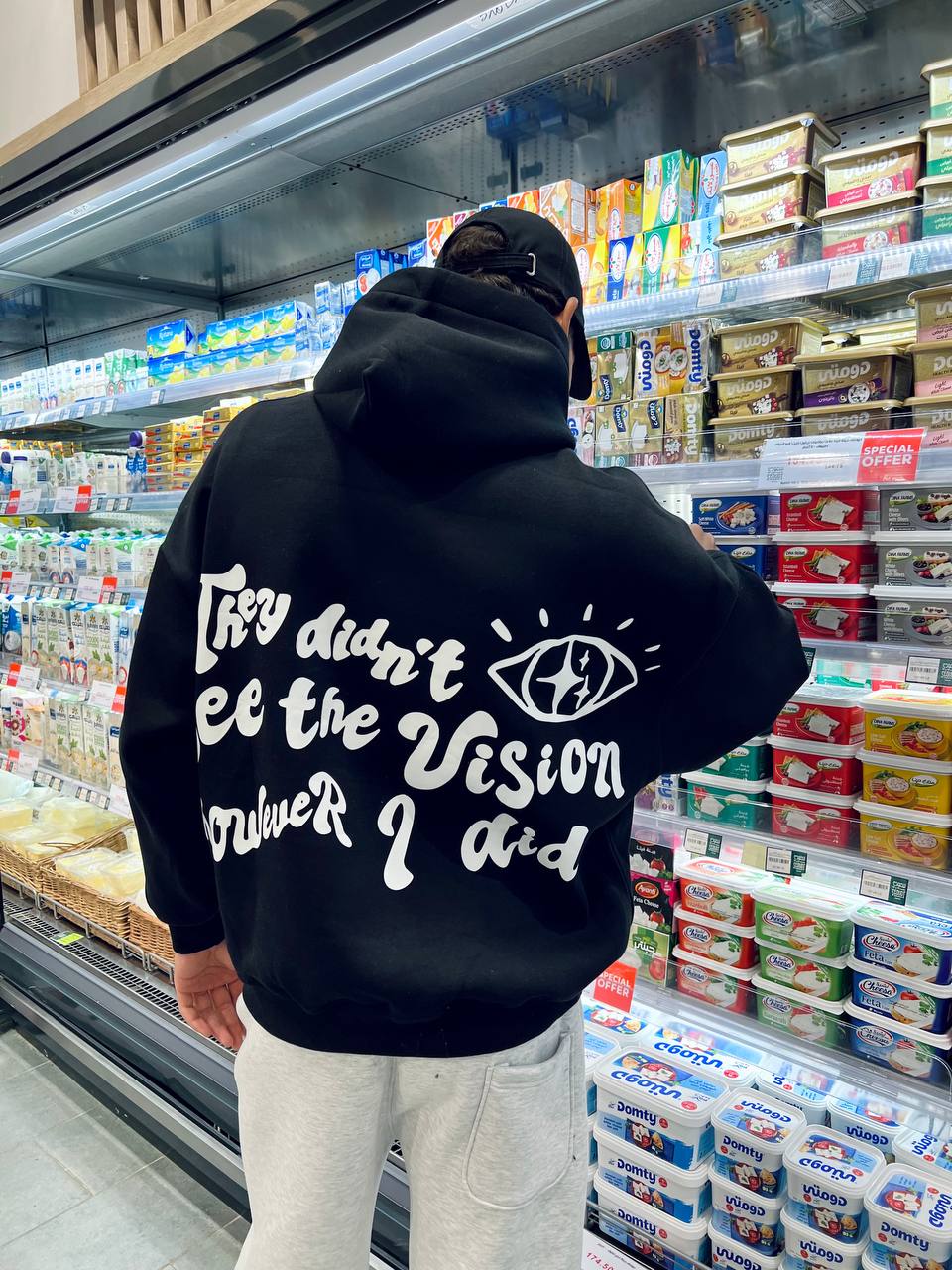 oversized black hoodie