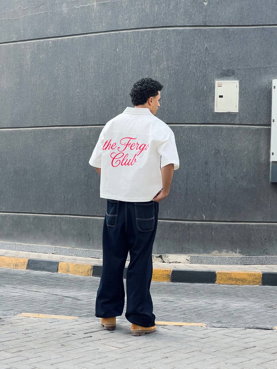 White boxy shirt