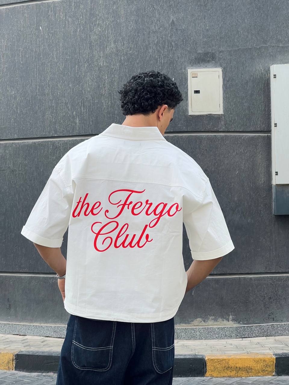 White boxy shirt