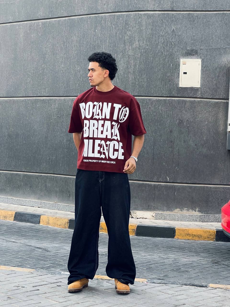 Oversized Marron t-shirt
