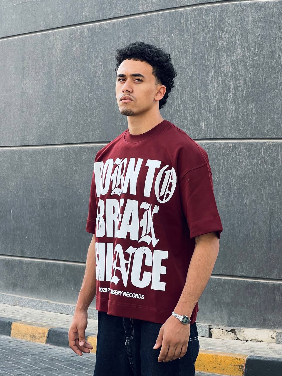 Oversized Marron t-shirt