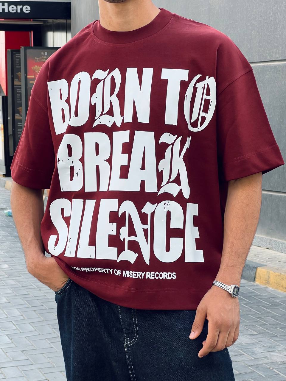 Oversized Marron t-shirt
