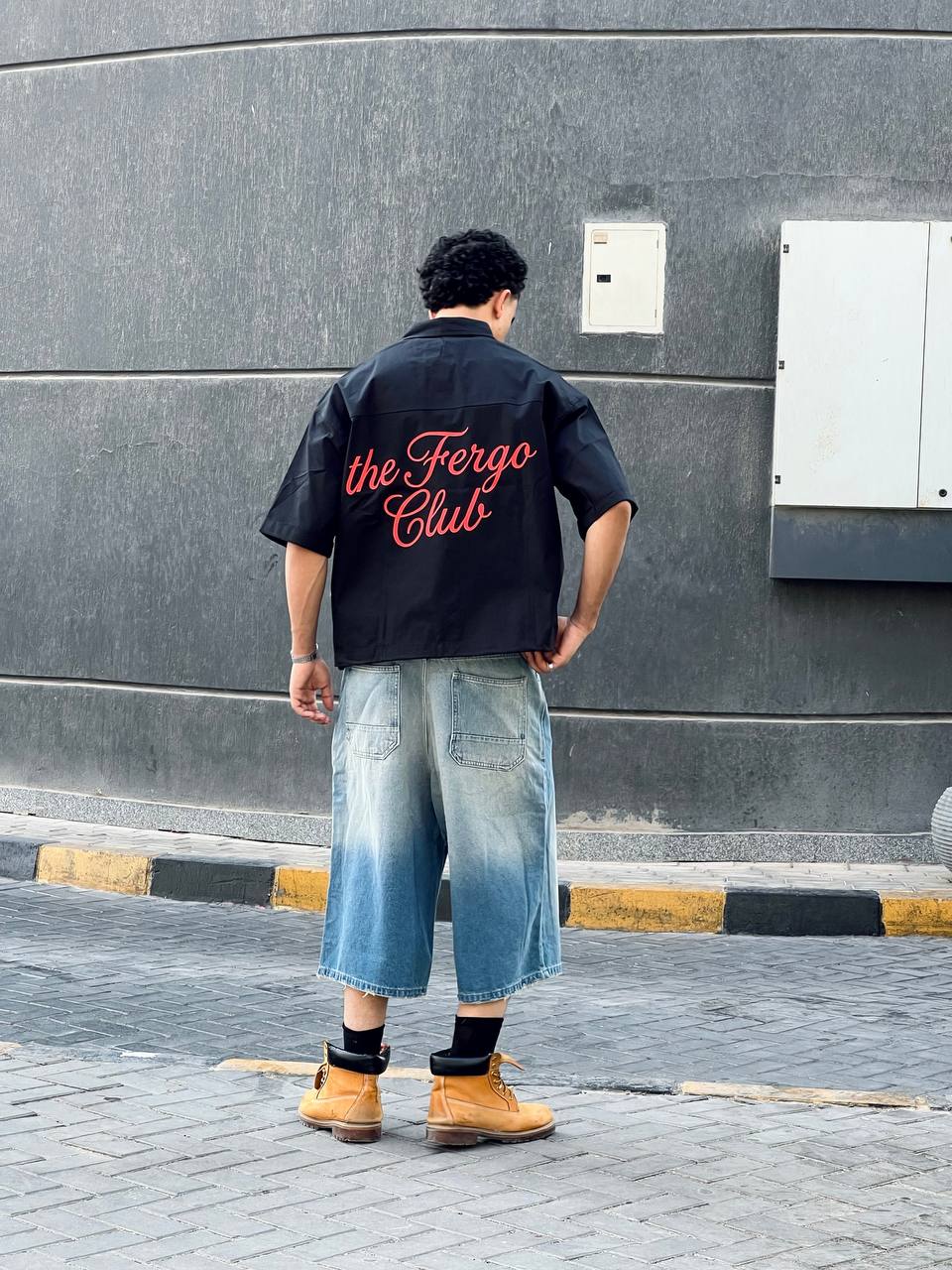 Black boxy shirt