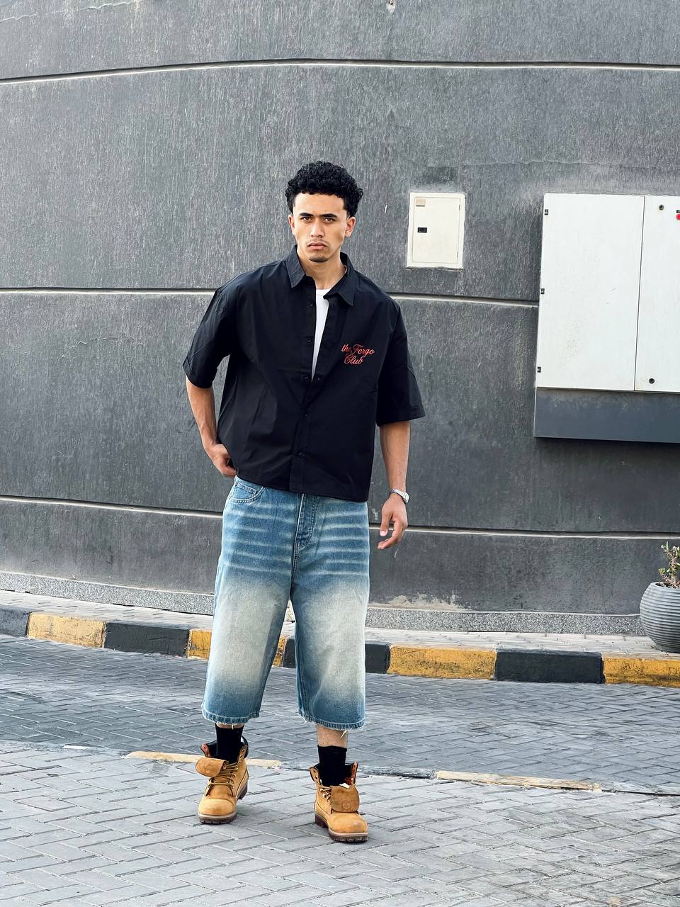 Black boxy shirt