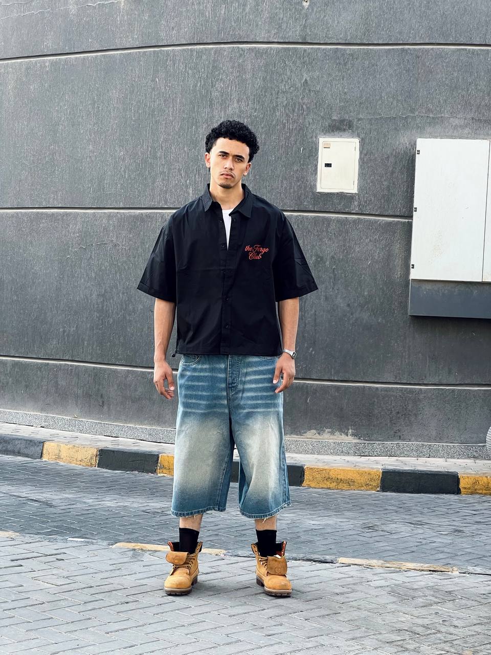 Black boxy shirt