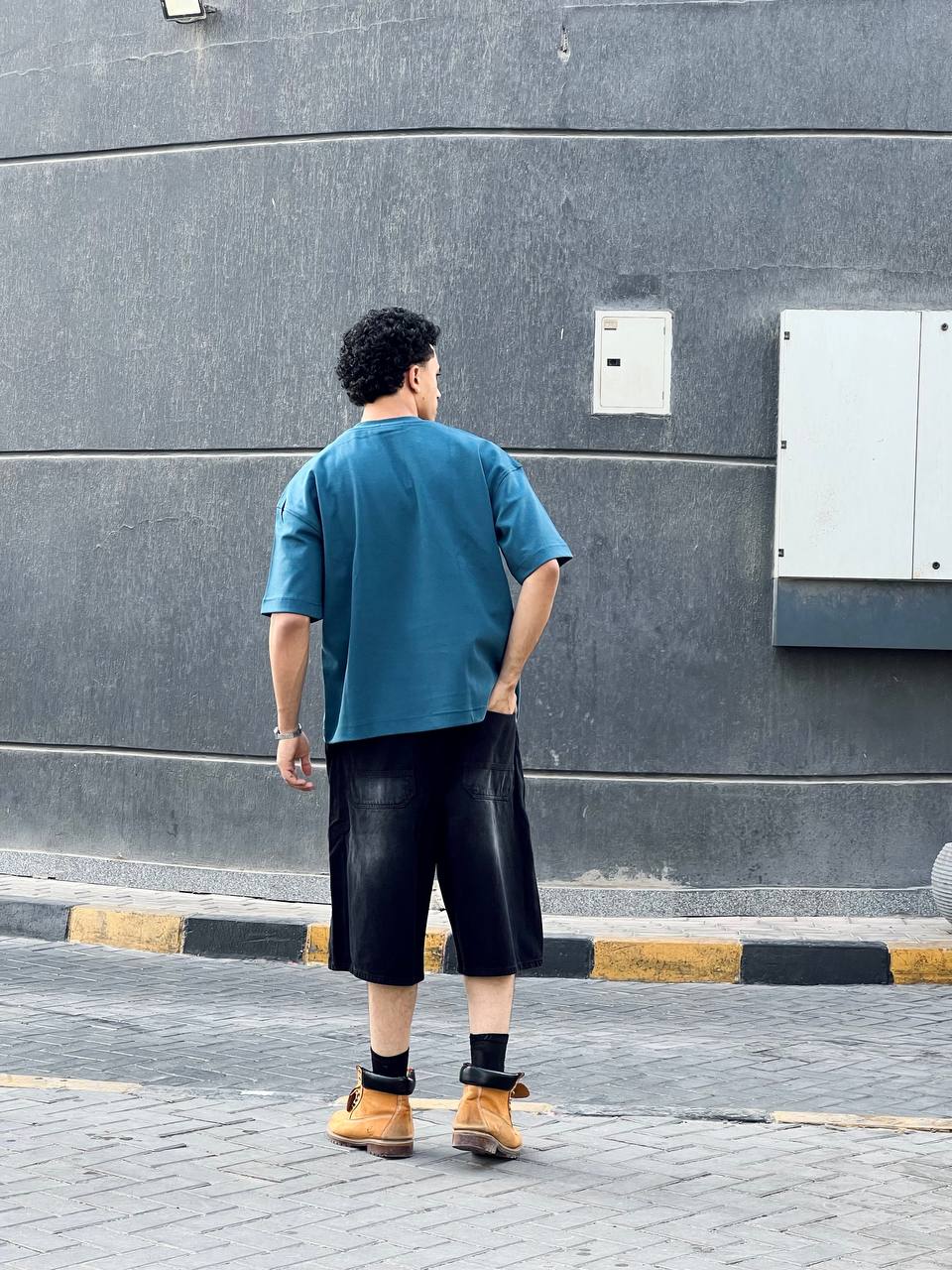 Oversized indigo t-shirt