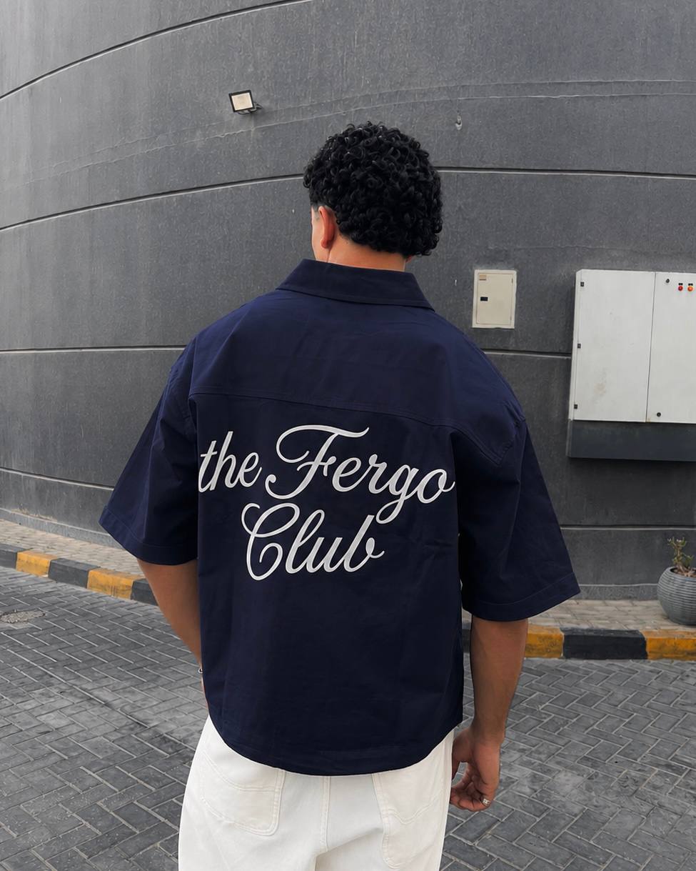 Navy boxy shirt