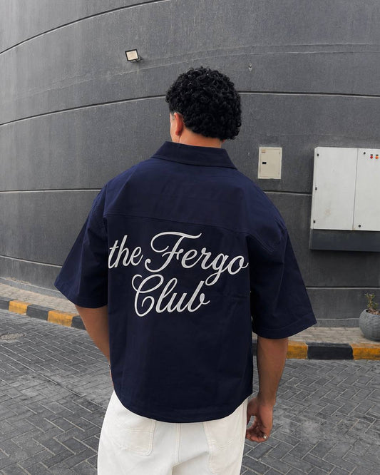 Navy boxy shirt