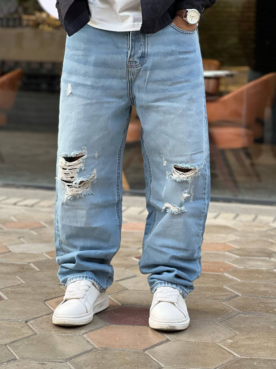 ice wide-cut jeans