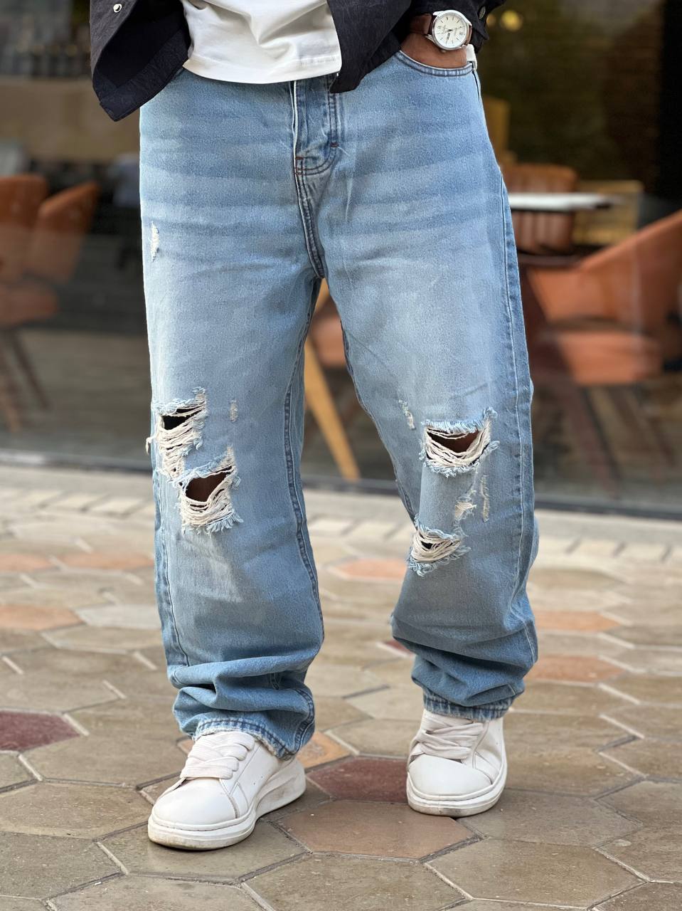 ice wide-cut jeans