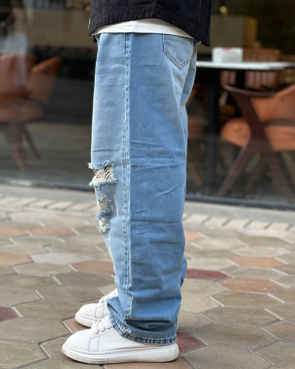 ice wide-cut jeans