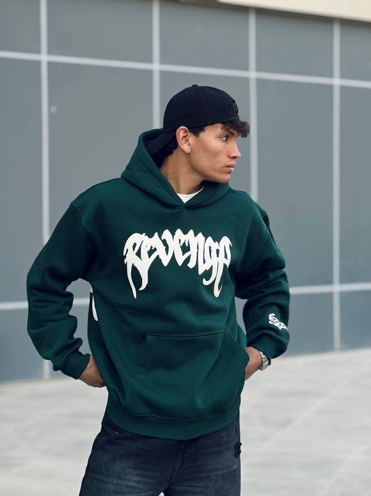 Oversized green hoodie