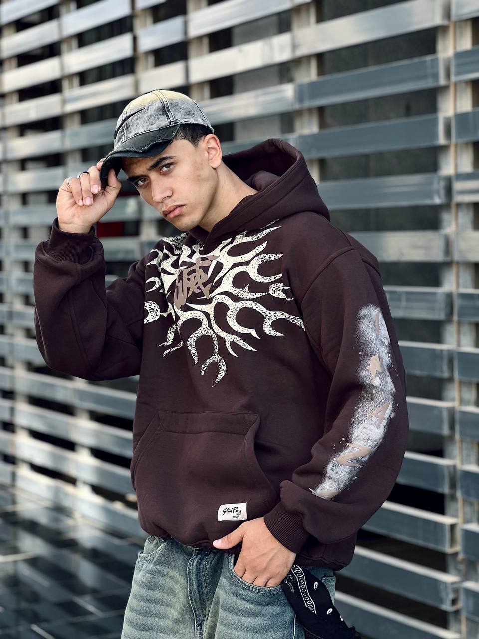 Brown Oversized hoodie