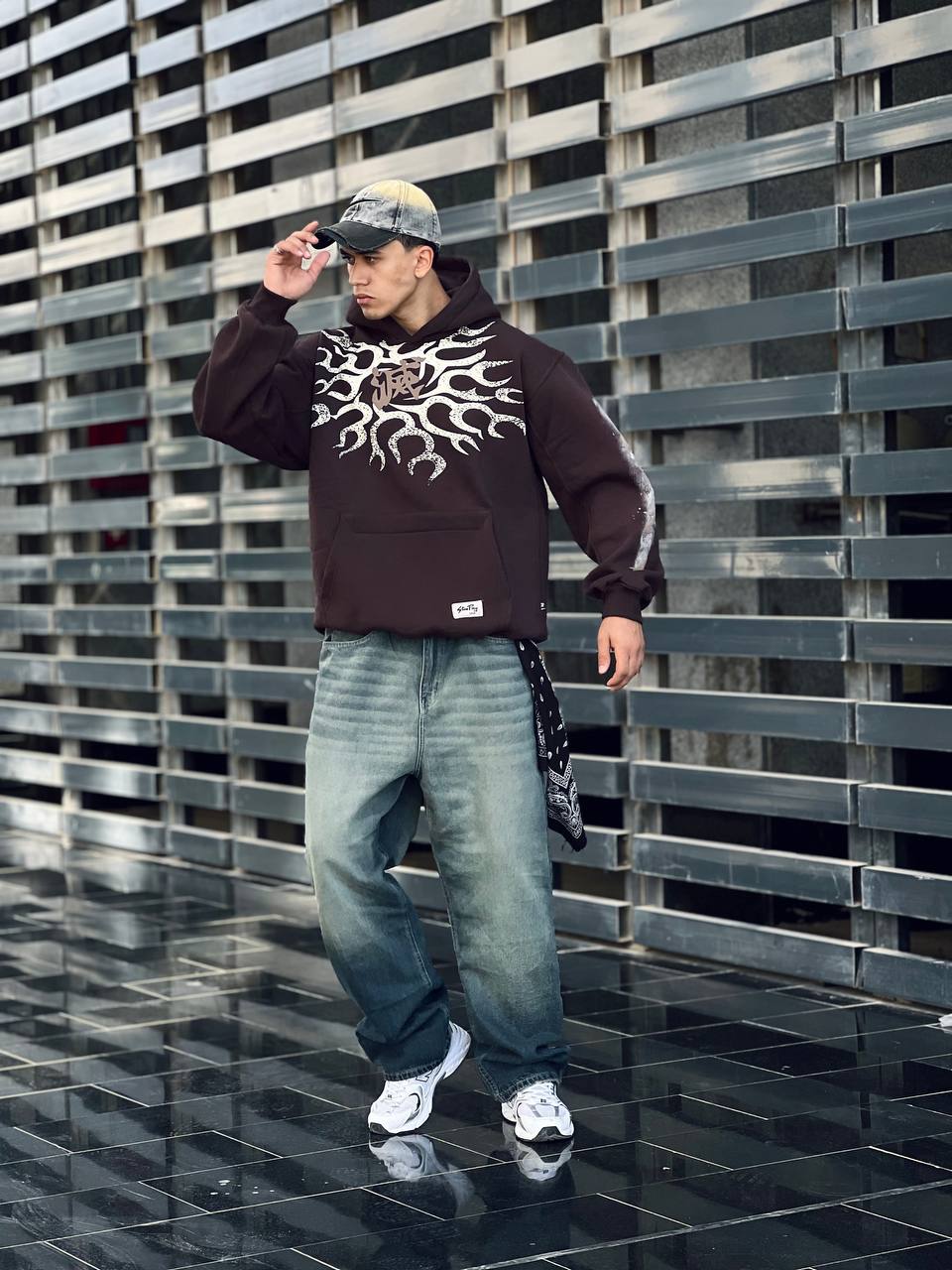 Brown Oversized hoodie