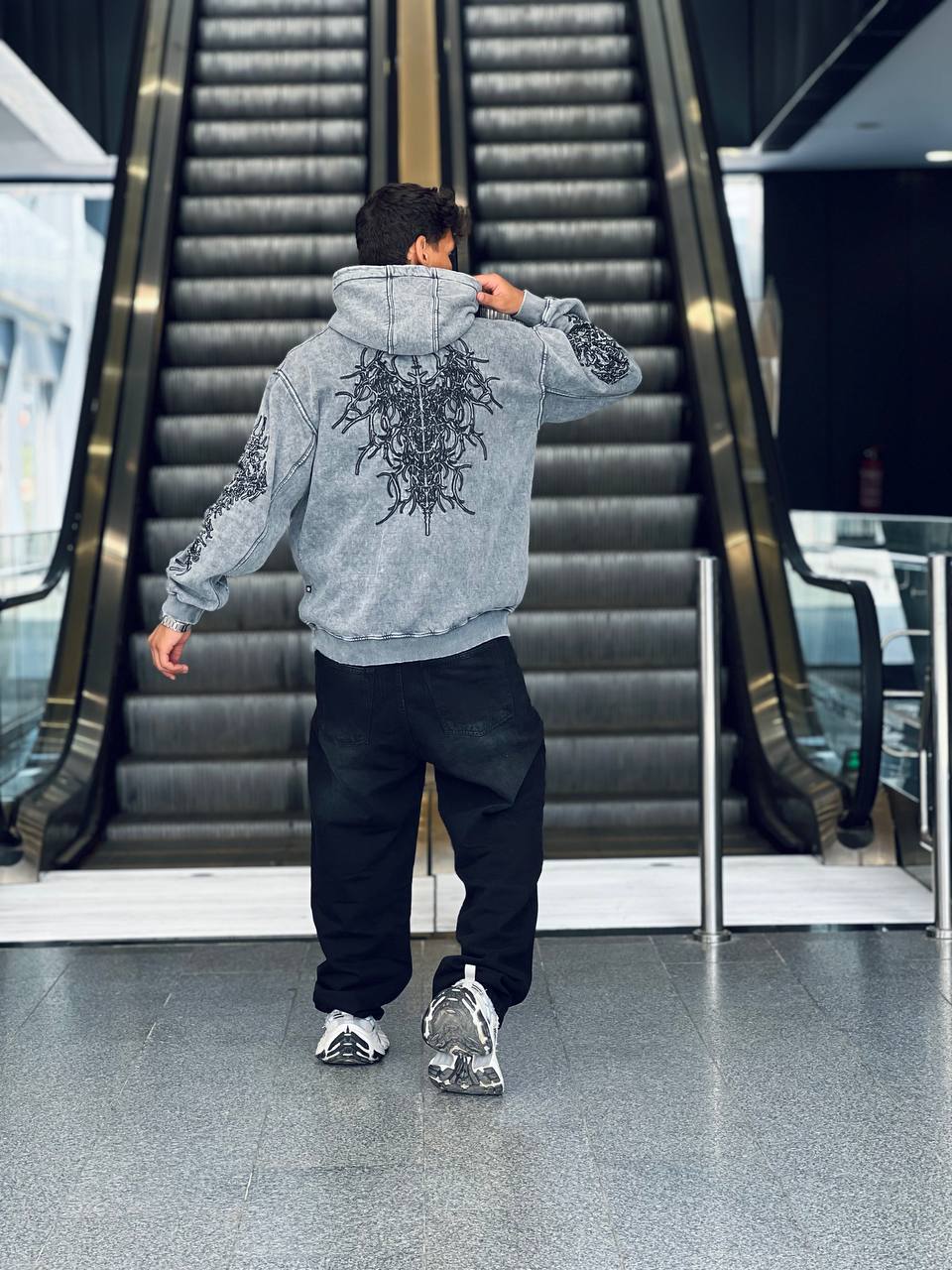 washed oversized hoodie