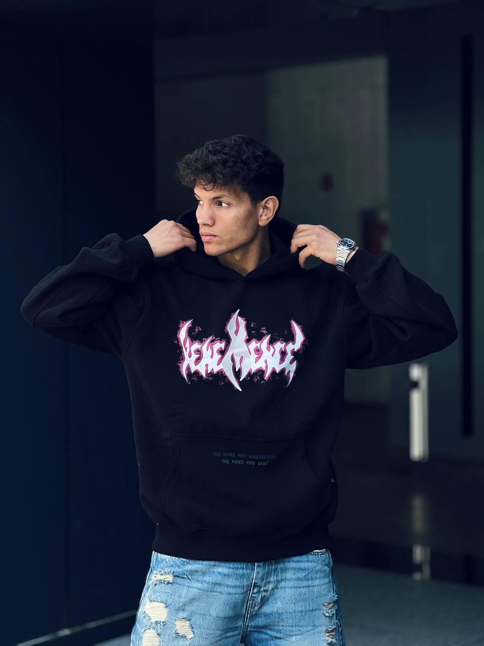 Graffiti oversized hoodie