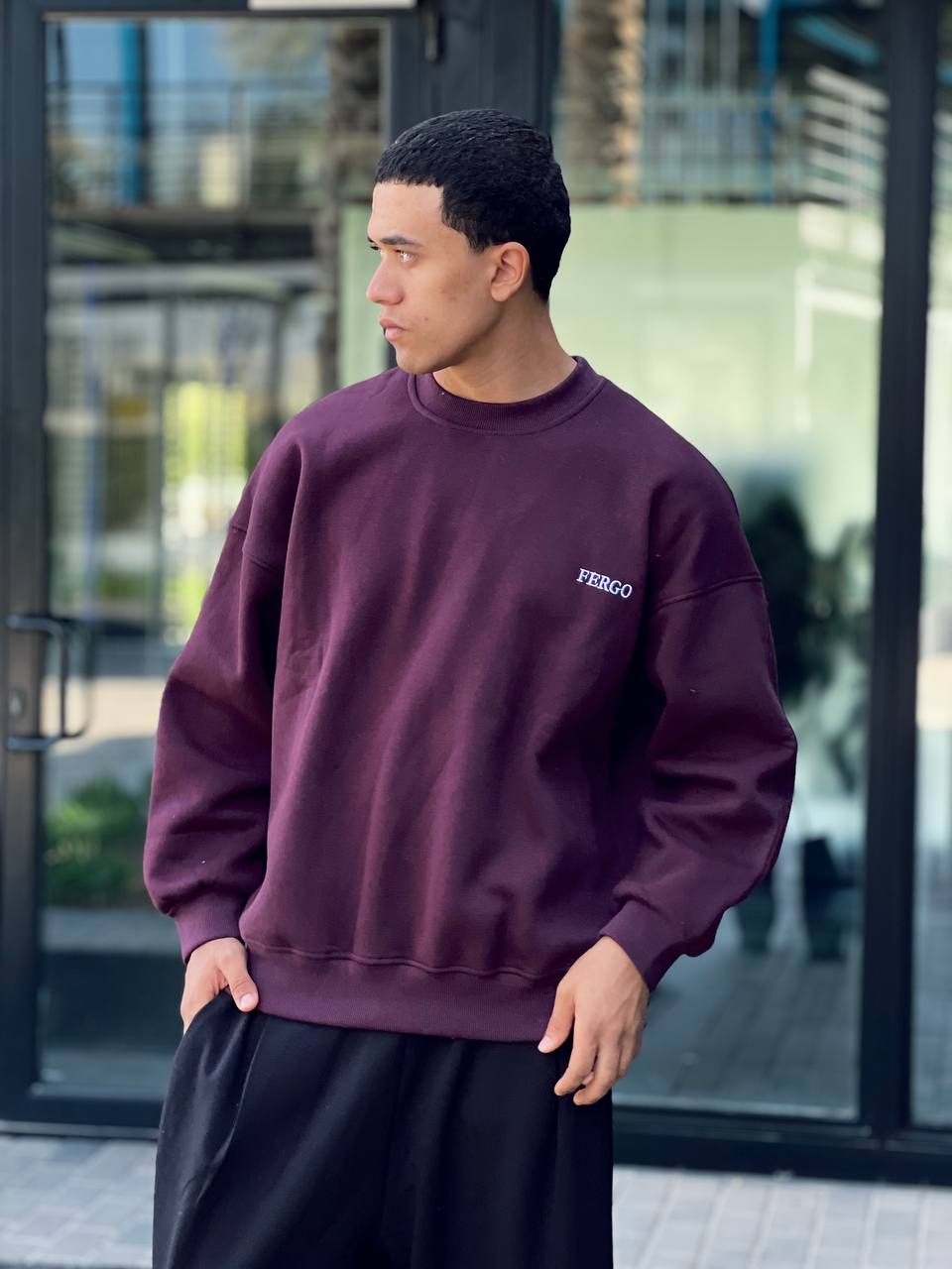 Burgundy Crewneck
