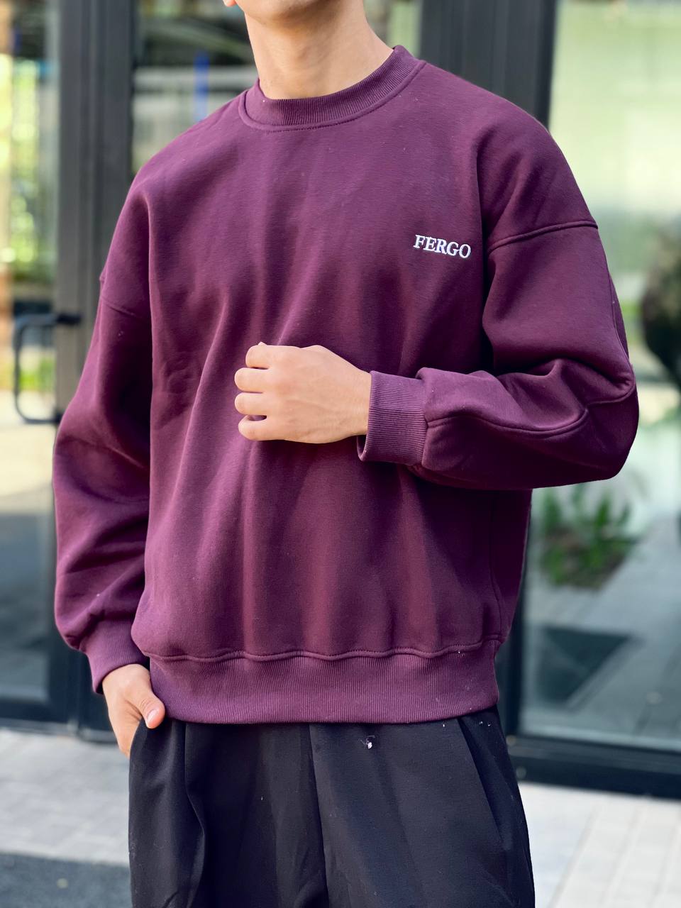 Burgundy Crewneck