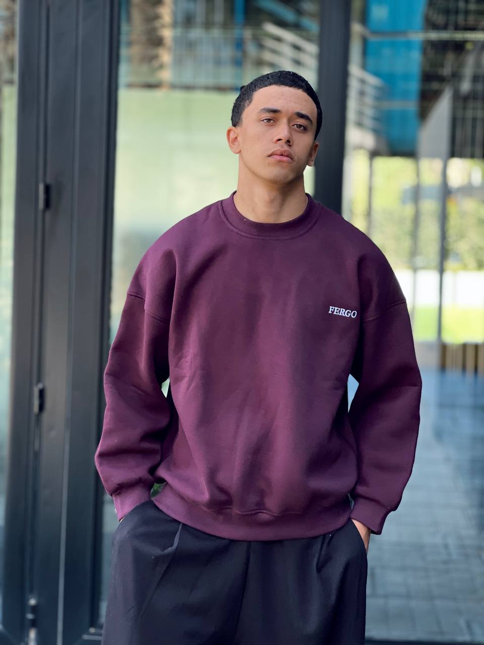 Burgundy Crewneck