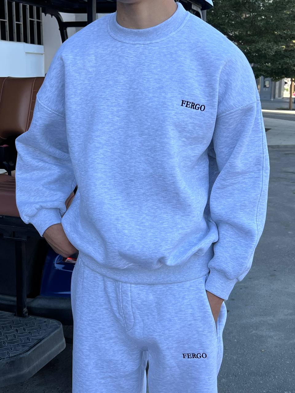 gray Crewneck