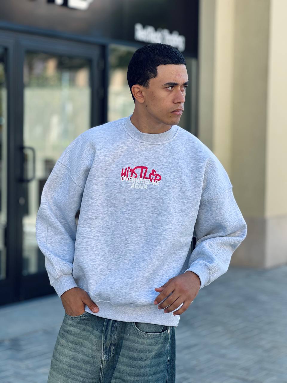 gray Crewneck