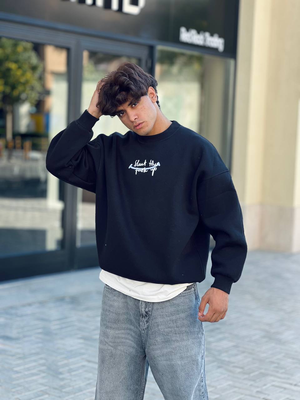 Black  Crewneck