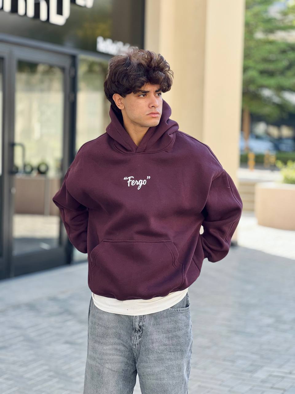 Essential burgundy hoodie