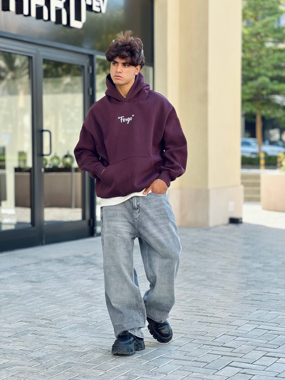 Essential burgundy hoodie