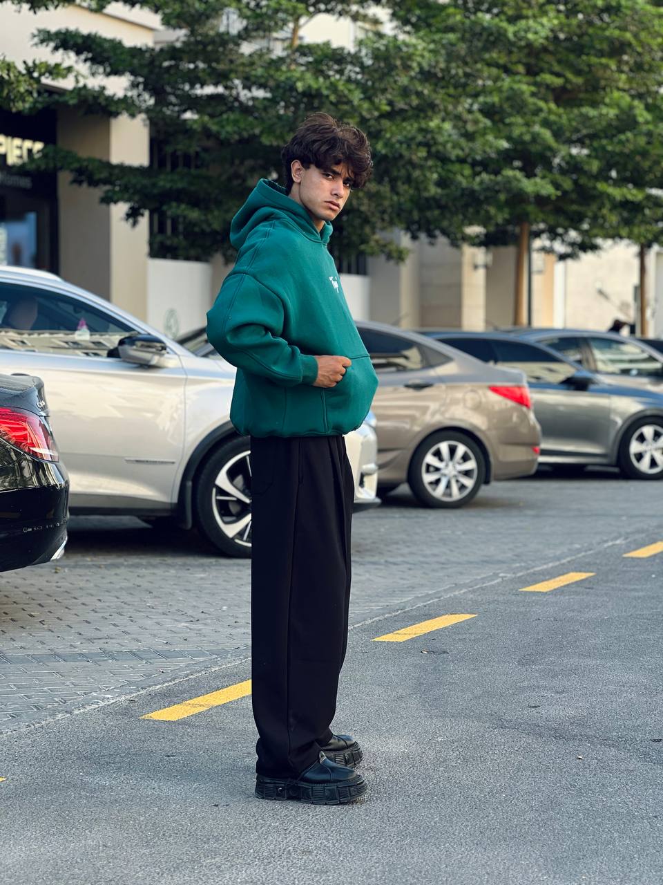 Essential Green hoodie