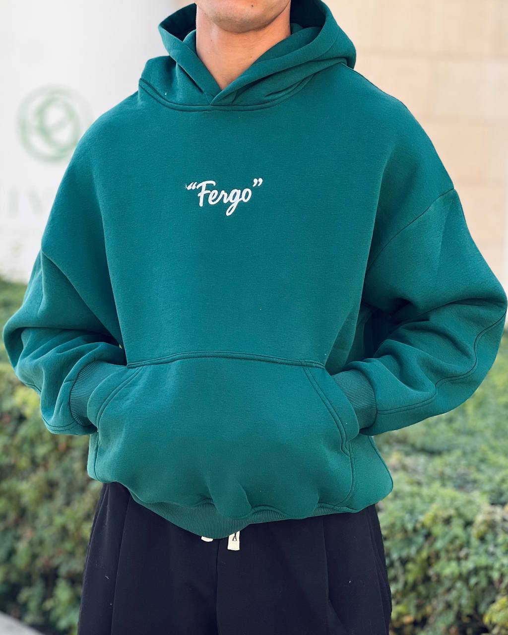 Essential Green hoodie