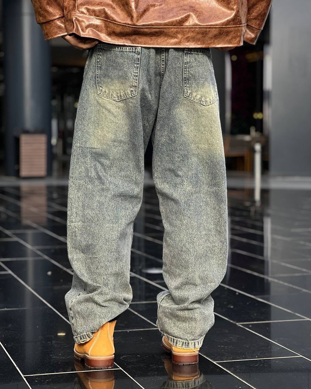 Dirty wide leg