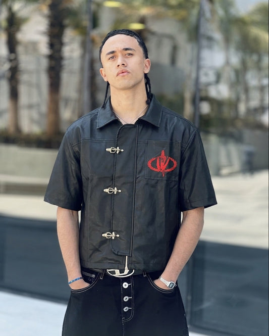 Boxy Leather Shirt