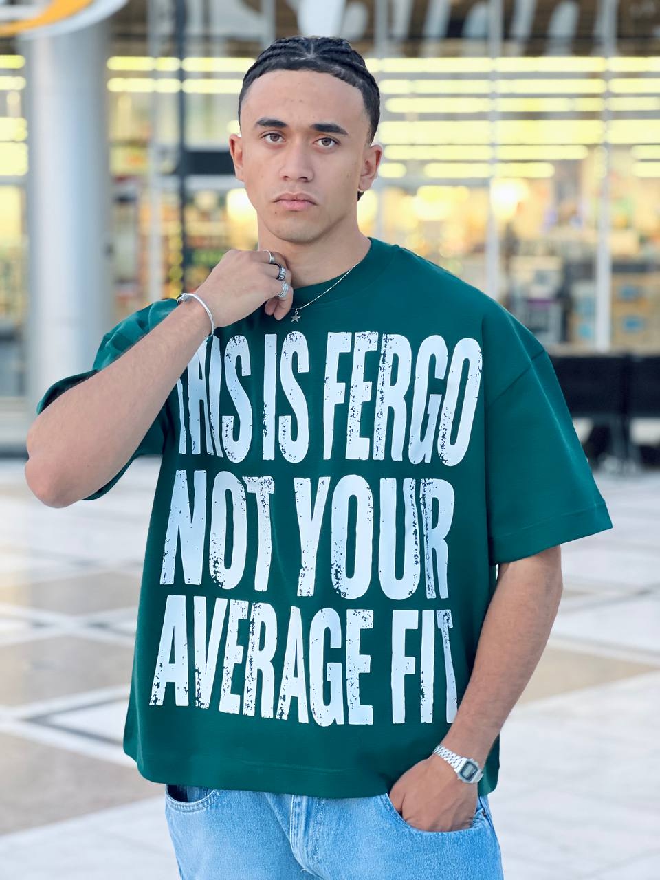 Oversized Green T-shirt
