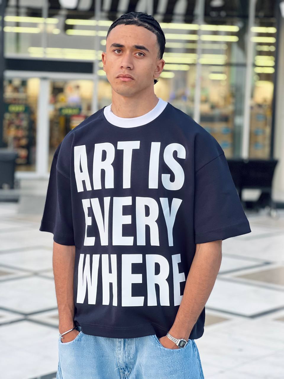 Oversized Navy T-shirt