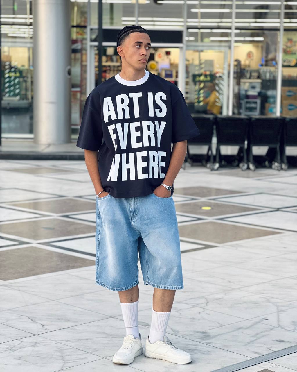 Oversized Navy T-shirt