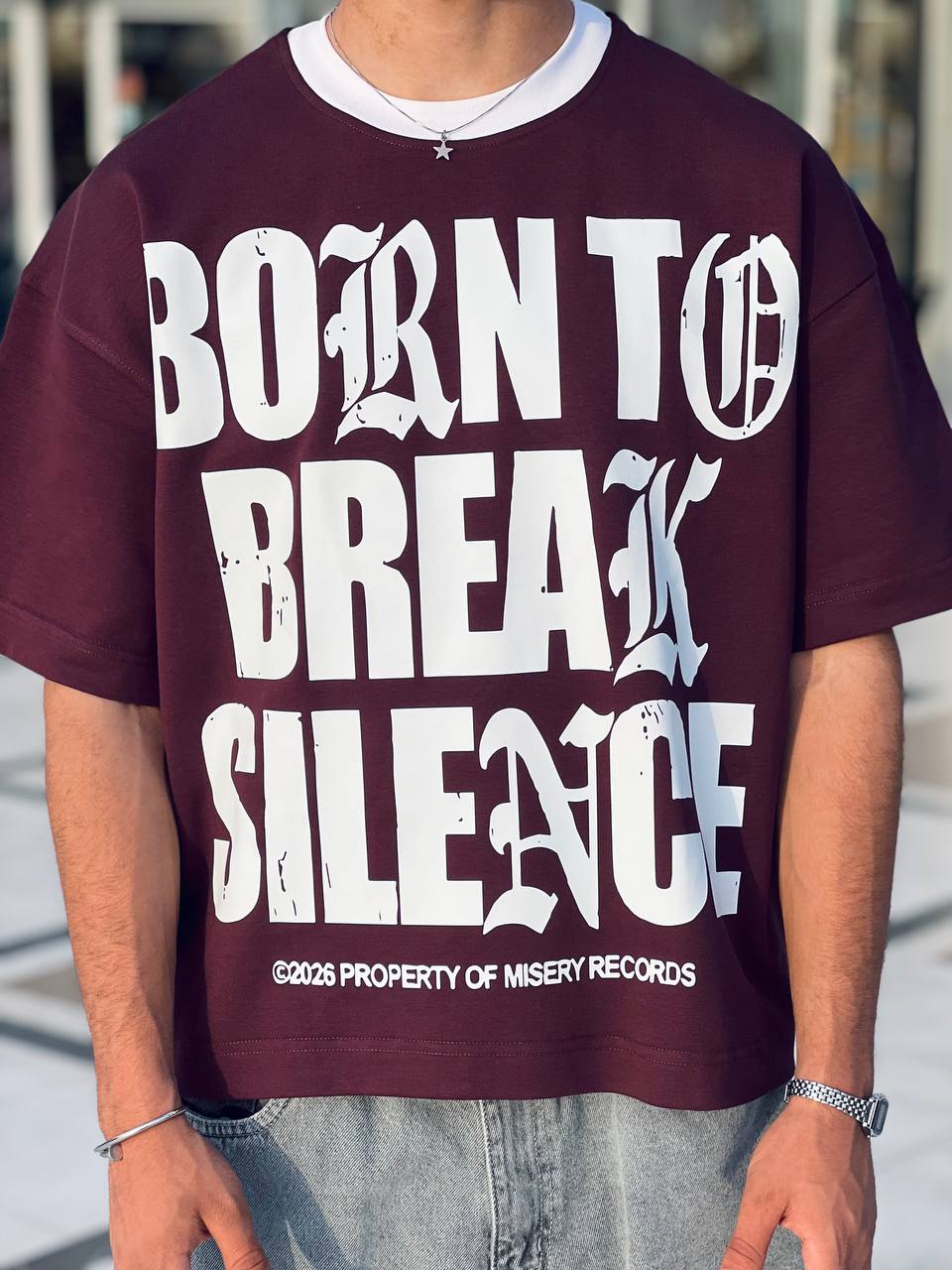 Oversized Marron T-shirt