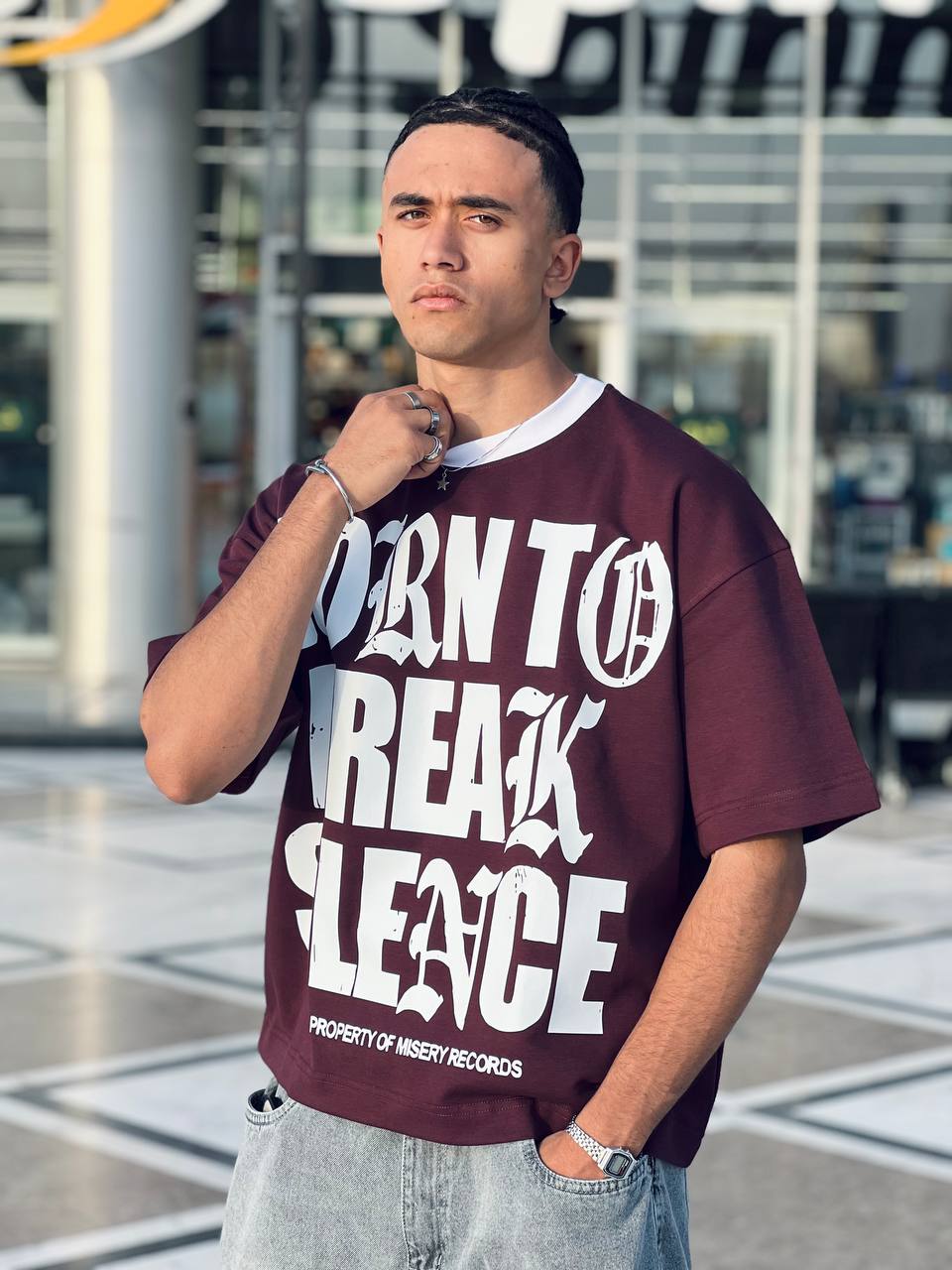 Oversized Marron T-shirt