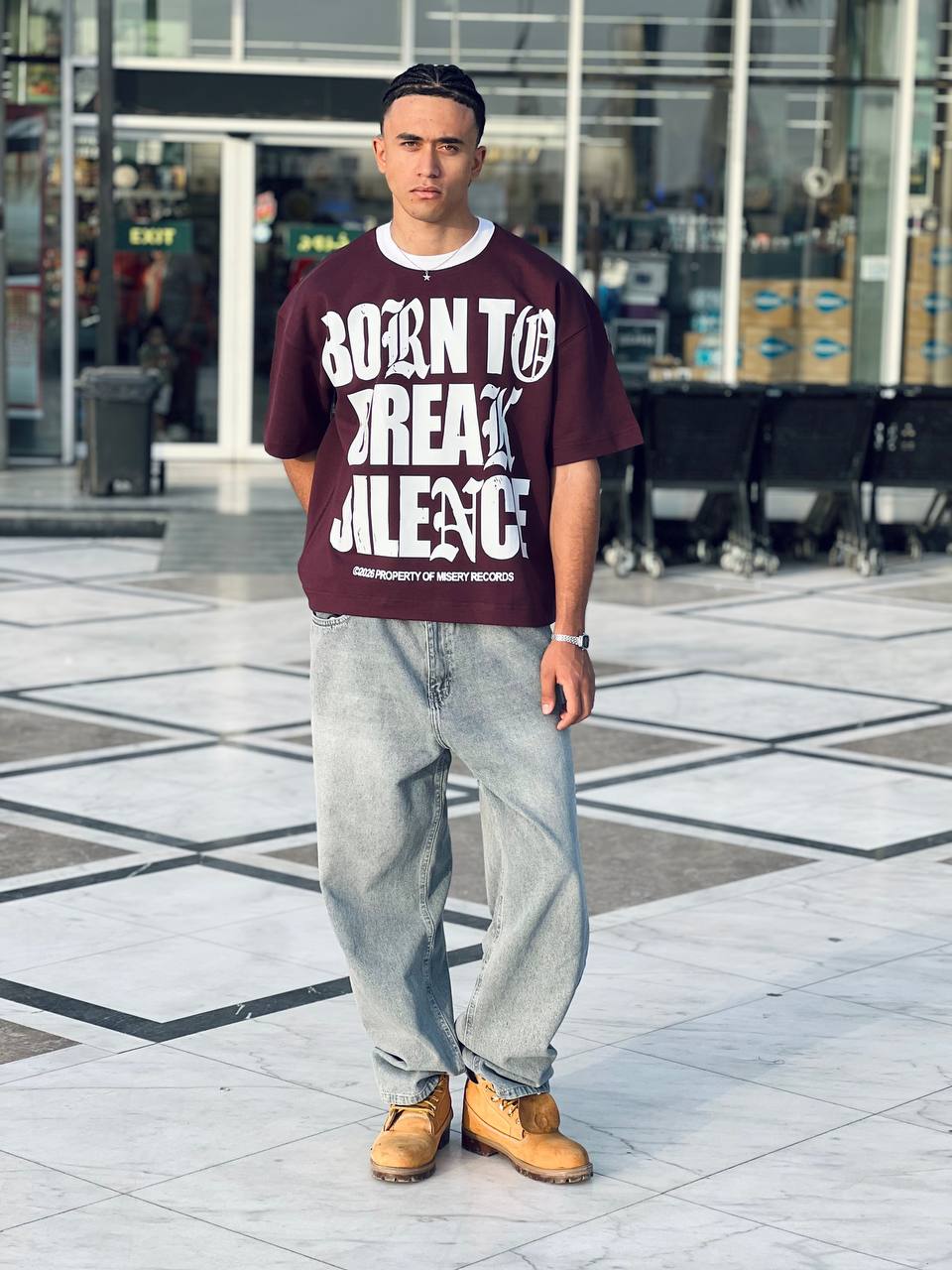 Oversized Marron T-shirt